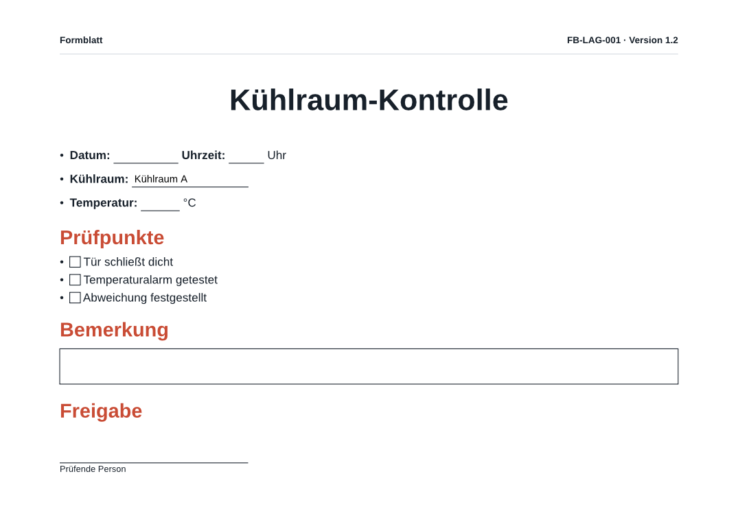 Das Formblatt als PDF-Formular