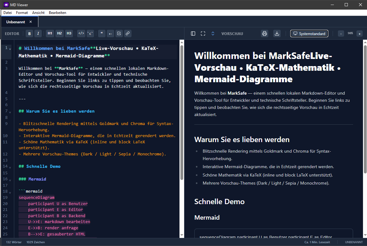 MarkSafe screenshot