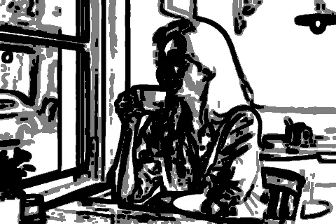 Ink drawing