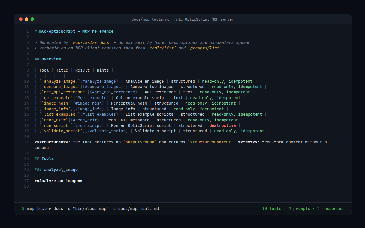 MCP-Tester Screenshot 2