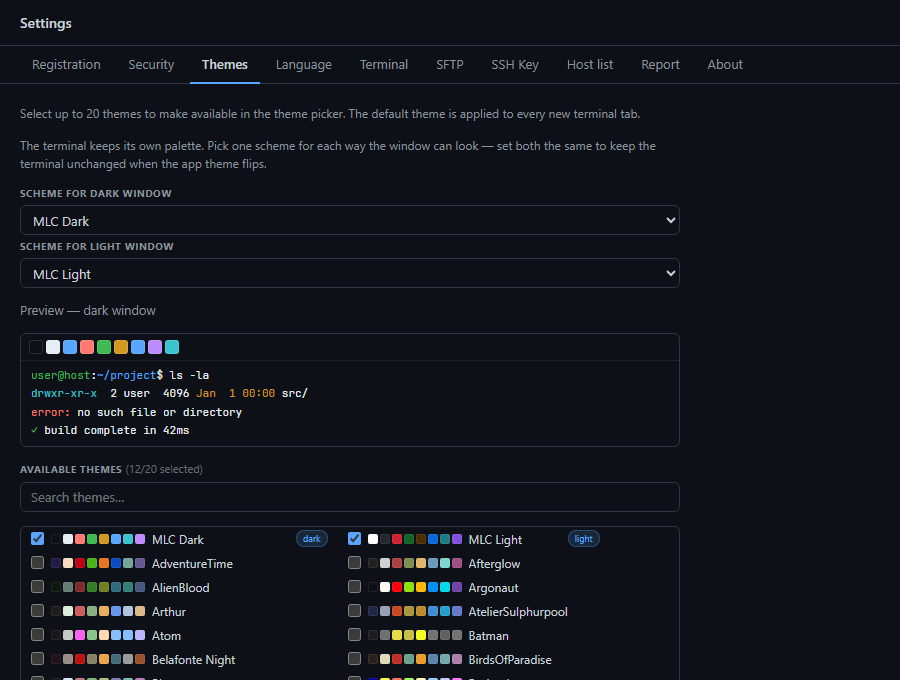 Pick Your Theme, Pick Your Language